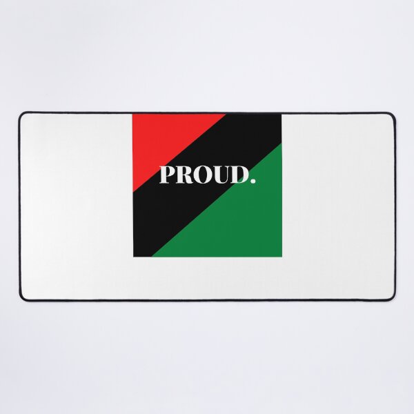 Item preview, Inspirational words: PROUD. (Pan-African flag) designed and sold by AfricanProverbs.