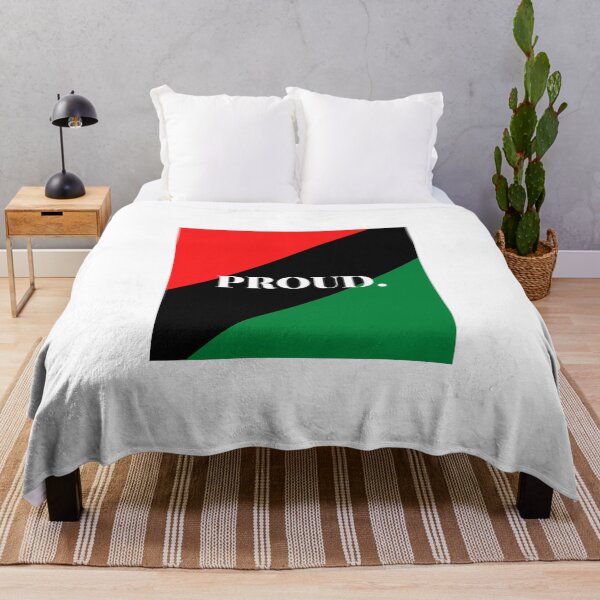 Item preview, Inspirational words: PROUD. (Pan-African flag) designed and sold by AfricanProverbs.