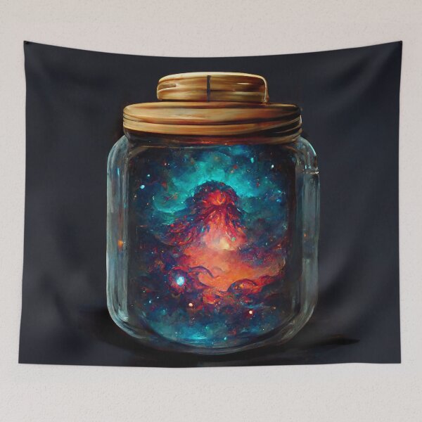 Item preview, Kraken Galaxy In A Jar designed and sold by SteampunkJuni.
