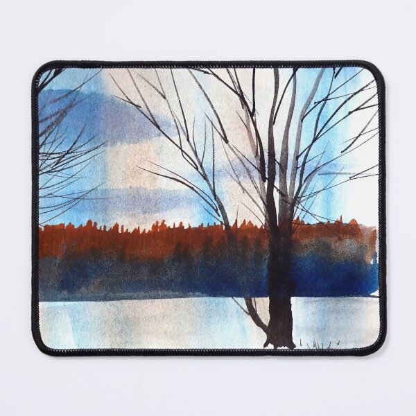 Item preview, Snowy Trees Watercolor for Christmas designed and sold by julyperson.