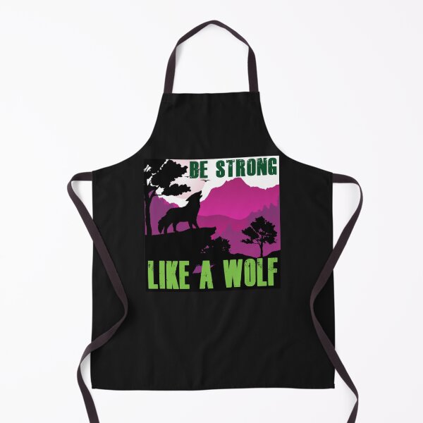 Item preview, Be Strong Like A Wolf - Retro Colors BS13 designed and sold by Art-by-Geoff.