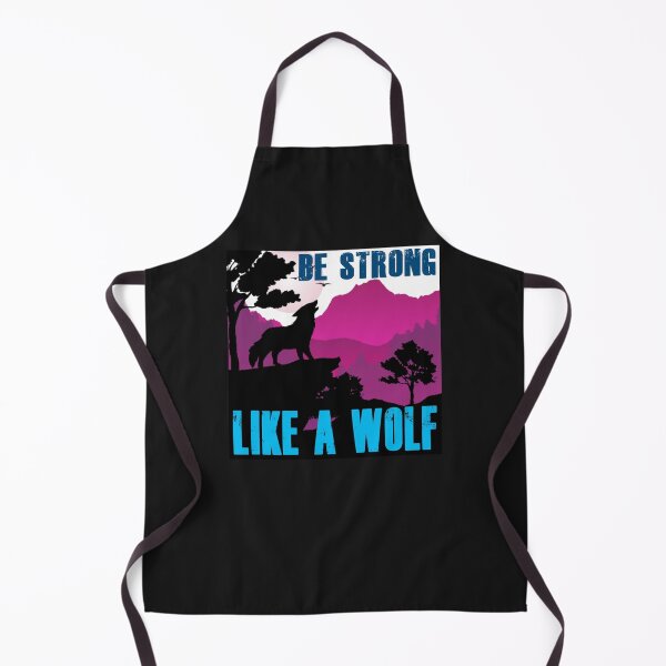 Item preview, Be Strong Like A Wolf - Retro Colors BS14 designed and sold by Art-by-Geoff.