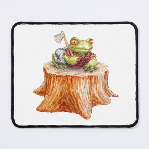 Item preview, lumberjack frog designed and sold by Zack Stith.