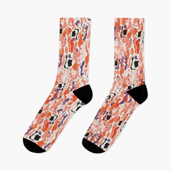 Item preview, Orange, Pink, & Purple Floral Poppy Impressions Print designed and sold by StudioPosies.