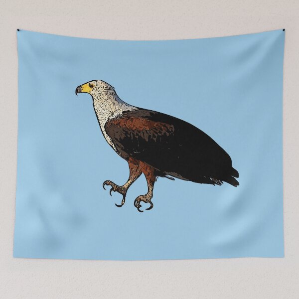 Item preview,  An African Fish Eagle Black Alternate Design Painting Print designed and sold by designsasstultd.