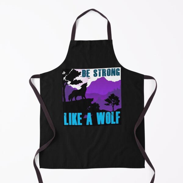 Item preview, Be Strong Like A Wolf - Retro Colors BS18 designed and sold by Art-by-Geoff.