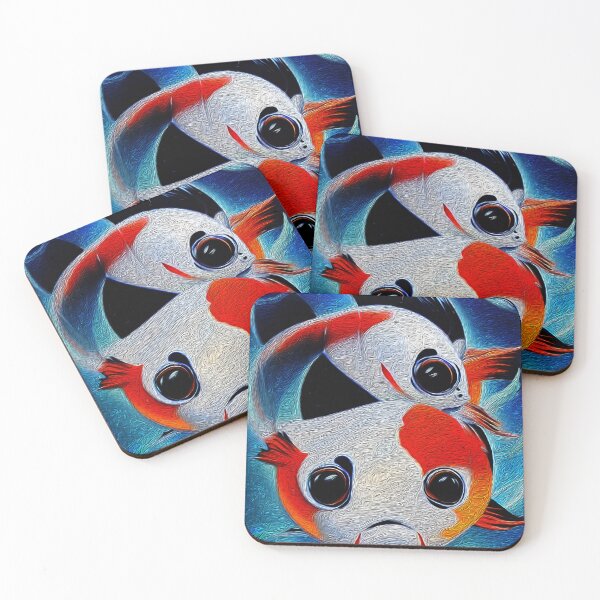 Item preview, The artist yin and yang koi fish Oil Paint Dark Edition designed and sold by Ariel Guevara.