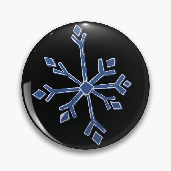 Item preview, Large Blue Snowflake Winter Illustration 1 designed and sold by AngelDawnDesign.