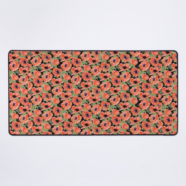 Item preview, Orange Watercolor Poppy Floral Print designed and sold by StudioPosies.