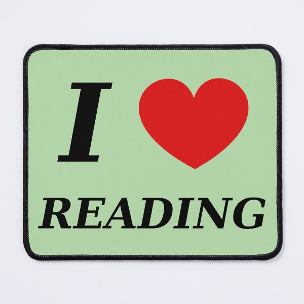 Item preview, I love Reading - I Heart Reading - Black Lettering designed and sold by Grepthor.