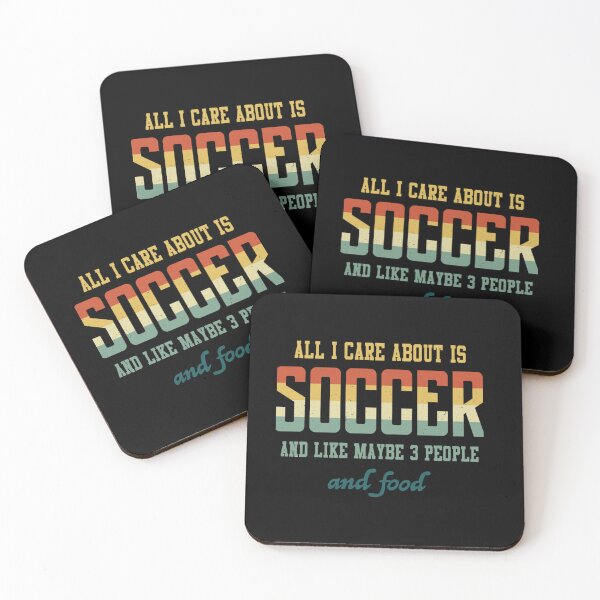 Item preview, All I Care About Soccer And Like Maybe 3 People And Food Vintage Essential T-Shirt designed and sold by ButerDino.
