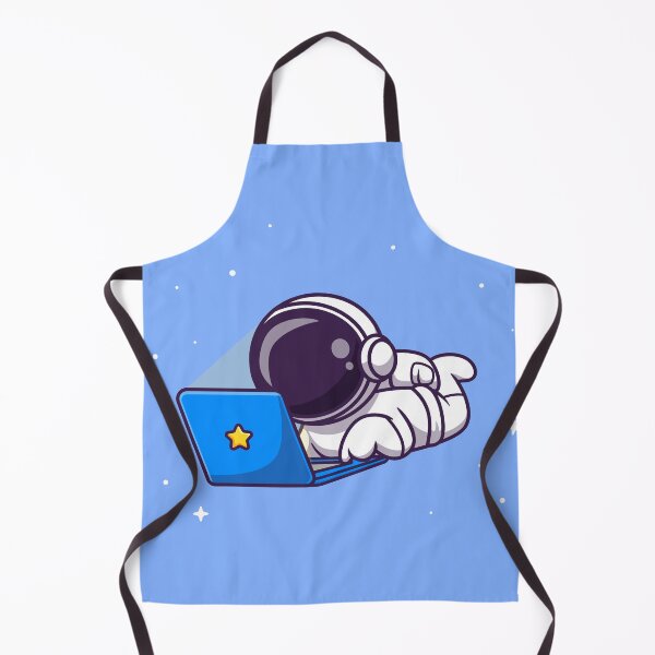 Item preview, Astronaut working in laptop cartoon designed and sold by ALAEEDDINEBHM.