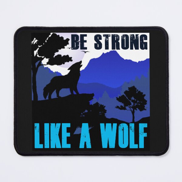 Item preview, Be Strong Like A Wolf - Retro Colors BS20 designed and sold by Art-by-Geoff.