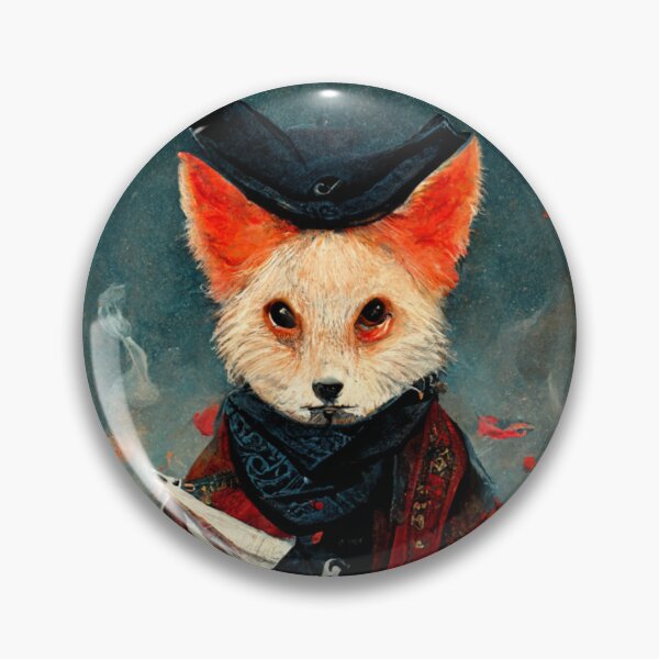 Aperçu de l'œuvre Pirate Capitaine Renard créée et vendue par DarkAgeArt.