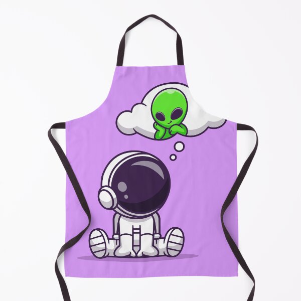 Item preview, Astronaut thinking alien cartoon designed and sold by ALAEEDDINEBHM.