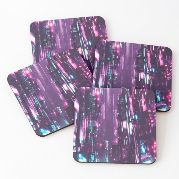 Item preview, Cyberpunk city,  Neon lights, sci-fi designed and sold by Art-of-AI.
