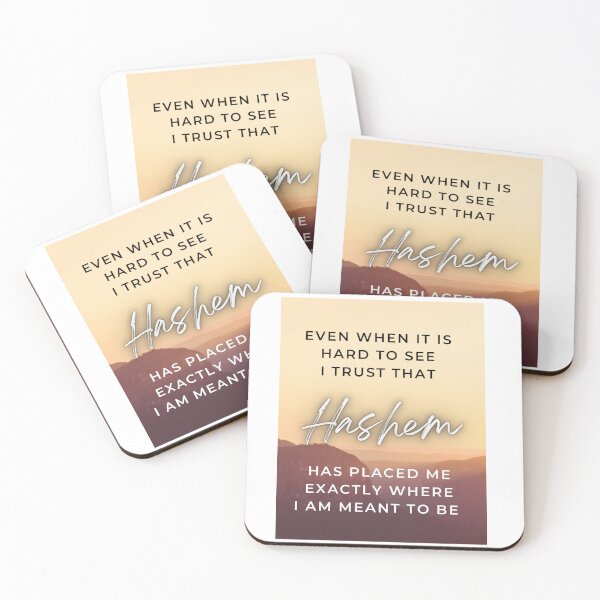 Item preview, Hashem has placed me exactly where I am meant to be designed and sold by Stories To Inspire - Motivational Jewish Quotes.