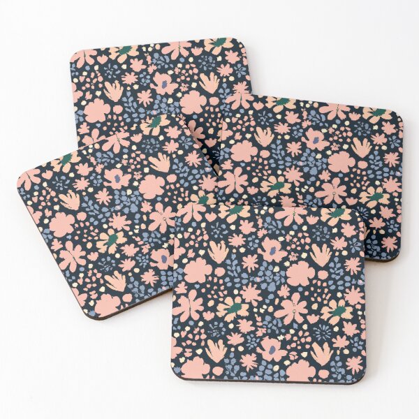 Item preview, Pink And Blue Floral Textile Pattern designed and sold by Zestpond.