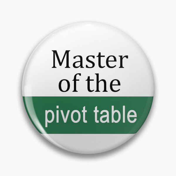 Item preview, Master of the Pivot Table designed and sold by ThePurpleFrog.