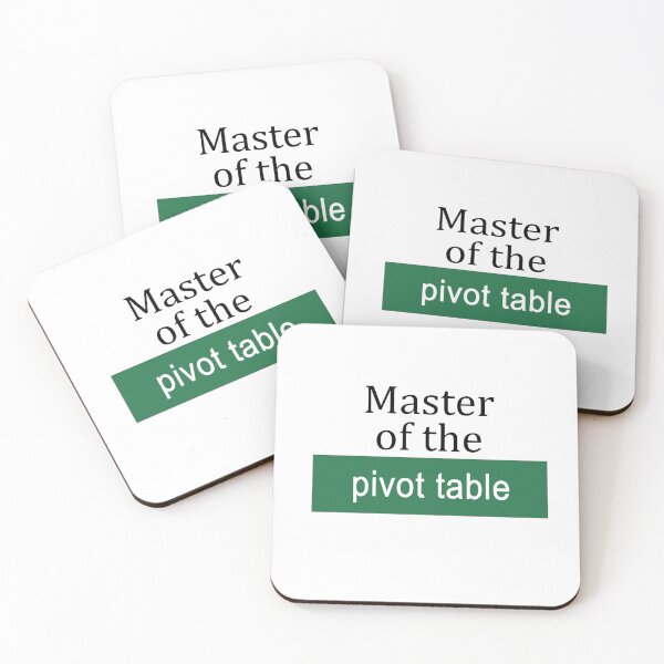 Item preview, Master of the Pivot Table designed and sold by ThePurpleFrog.