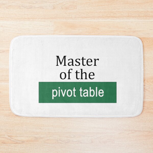 Item preview, Master of the Pivot Table designed and sold by ThePurpleFrog.