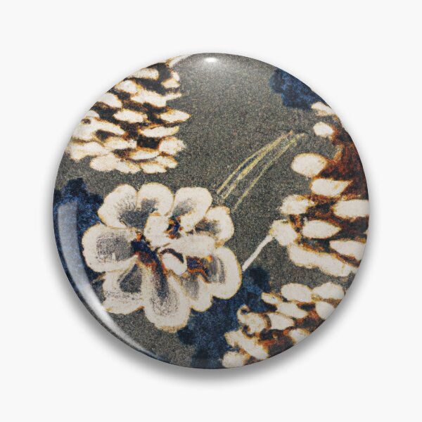 Item preview, Pinecones And Flowers Textile Pattern designed and sold by Zestpond.