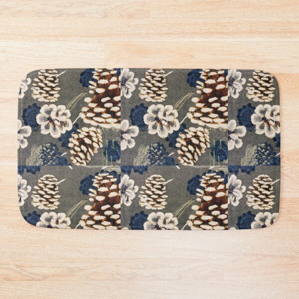 Item preview, Pinecones And Flowers Textile Pattern designed and sold by Zestpond.