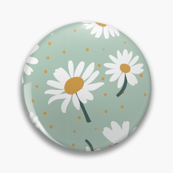 Item preview, Light Blue & White Stem Daisy Print designed and sold by StudioPosies.