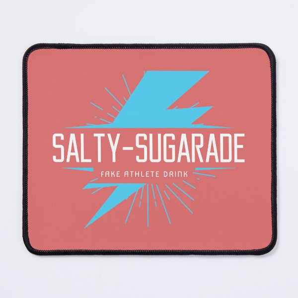 Item preview, Salty Sugarade Fake Athlete Sports Drink Lightning Strike Satire Logo designed and sold by IronicBGear.