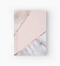 Gespleisst gemischter Roségoldmarmor Notizbuch