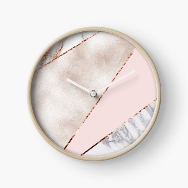 rose pâle Horloge