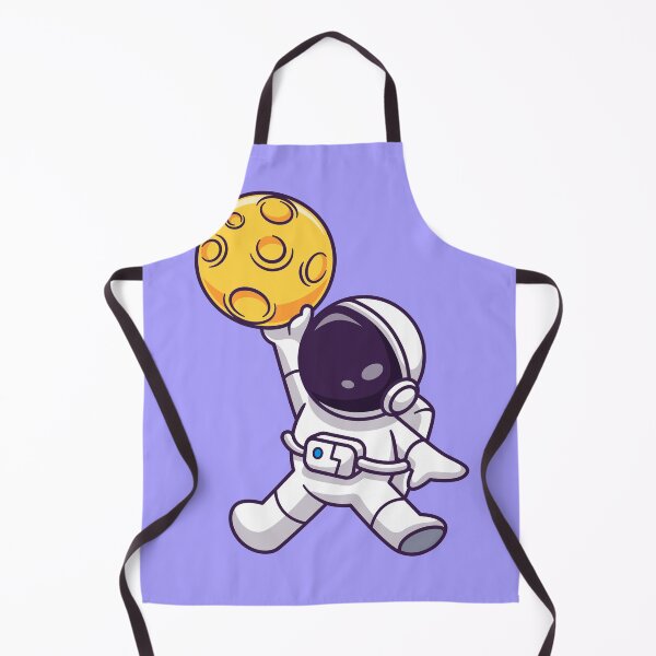 Item preview, Astronaut playing basketball moon cartoon designed and sold by ALAEEDDINEBHM.