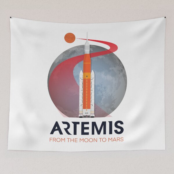 Item preview, Artemis Space Program Fan Art designed and sold by blackdogshop.