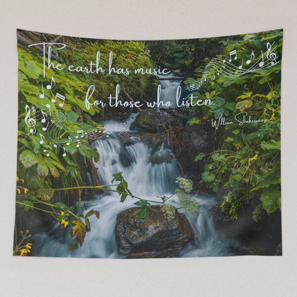Item preview, The Earth Has Music for Those Who Listen ~ William Shakespeare quote designed and sold by Edenglow Prints & Peculiars.