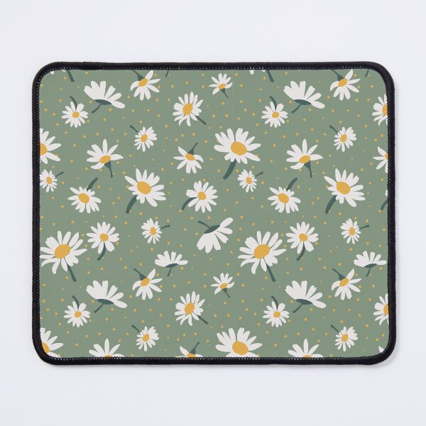 Item preview, Green, Yellow, & White Stem Daisy Print designed and sold by StudioPosies.