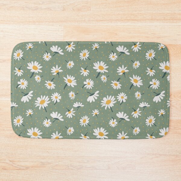 Item preview, Green, Yellow, & White Stem Daisy Print designed and sold by StudioPosies.