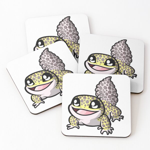 Item preview, Chibi Normal Brown Spot Leopard Gecko Design designed and sold by AMackInCheese.