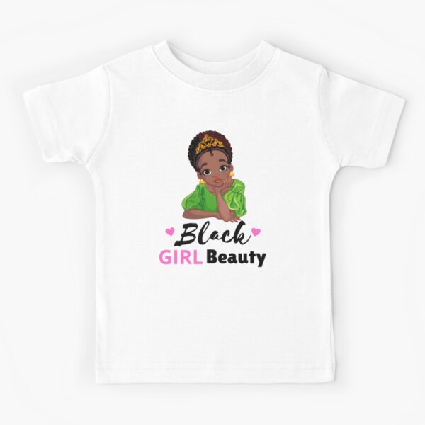 Black Girl Beauty Kids T-Shirt