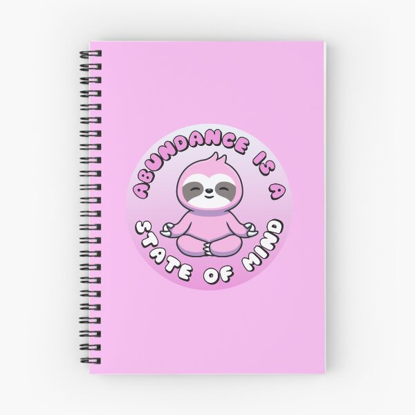 Item preview, Abundance Is A State Of Mind Meditating Sloth Purple designed and sold by everything4eva.