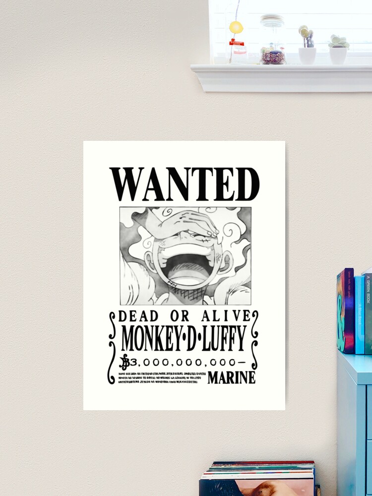 Monkey.D.Luffy (Wanted Poster) - Pillars of Strength - One Piece