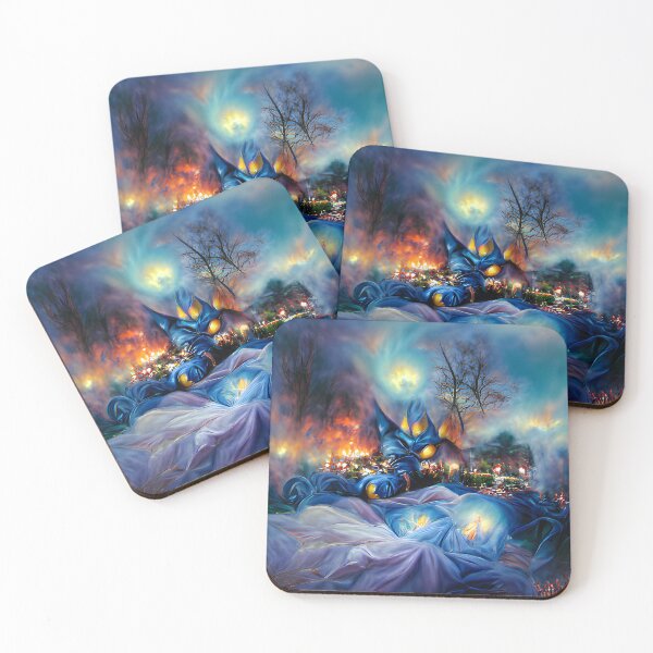 Item preview, Blue Sheets of Fire designed and sold by AbstractlyArt.
