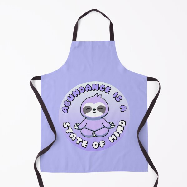 Item preview, Abundance Is A State Of Mind Meditating Sloth Purple designed and sold by everything4eva.