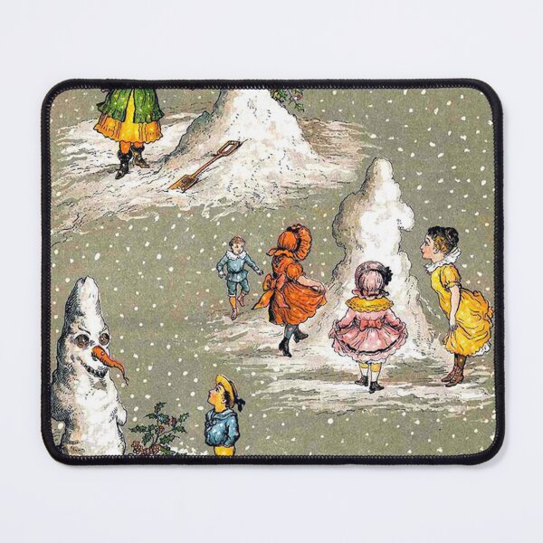Item preview, Creepy Snowman Victorian Christmas Greetings designed and sold by forgottenbeauty.