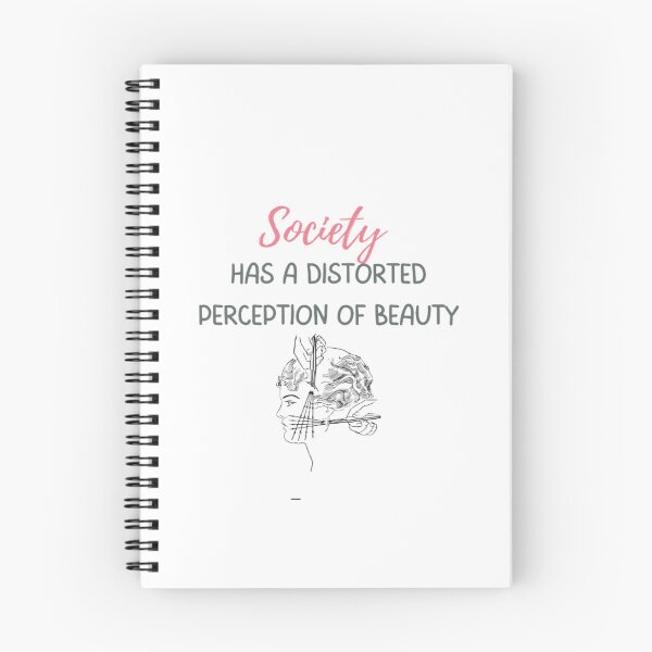 Item preview, Beautiful Society Has A Distorted Perception Of Beauty | Light Background designed and sold by embaarc.