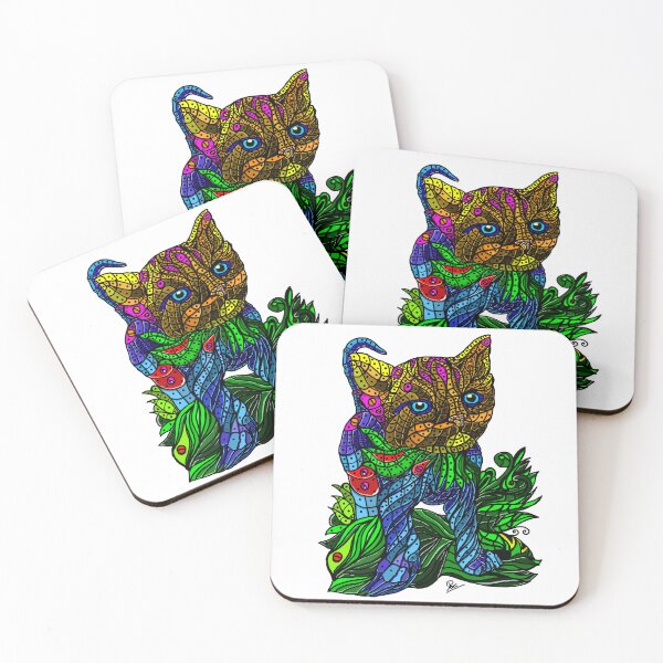 Item preview, Kitten Mime Affectionate Loving Calm and Colorful designed and sold by AriArt78.
