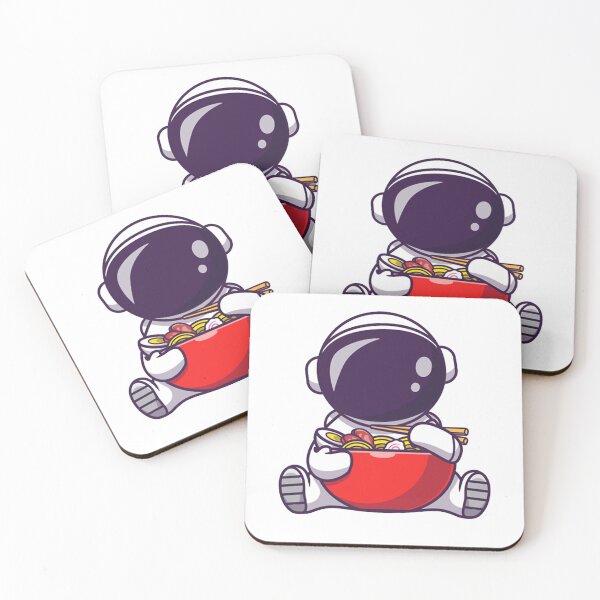 Item preview, Cute Astronaut Eat Ramen Kids  designed and sold by Creative Nebula ☑️.