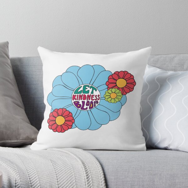 Let Kindness Bloom Throw Pillow
