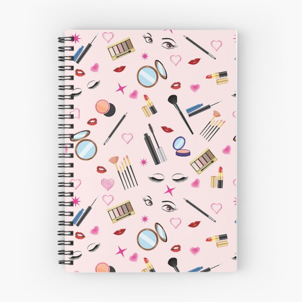 Aperçu de l'œuvre outils de maquillage motif rose lèvres rouge à lèvres beauté ongles baiser créée et vendue par TeeHDesigner.