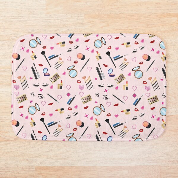 Item preview, makeup tools pink pattern lips lipstick beauty nails kiss designed and sold by TeeHDesigner.
