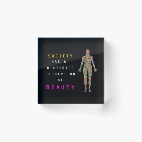 Item preview, Feminism Society Has A Distorted Perception Of Beauty | Dark Background designed and sold by embaarc.